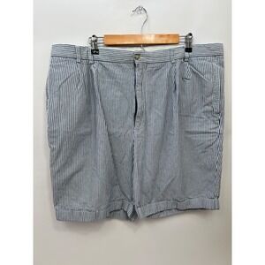 Turbury‎ Seersucker Striped Shorts Blue/White Mens Size 42